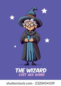 Vector Illustration, The Wizard Lost her Virginity