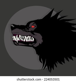 Vector illustration wolf