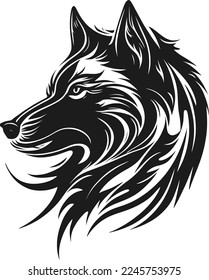 Vector illustration of a wolf