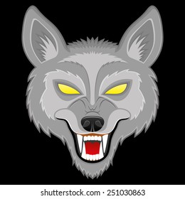 Vector illustration. Wolf.