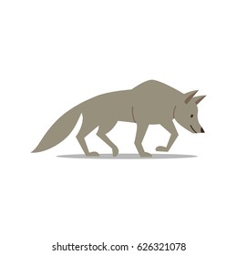 Vector Illustration of a Wolf