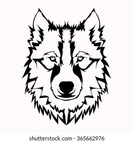 Wolf Face Outline Hd Stock Images Shutterstock