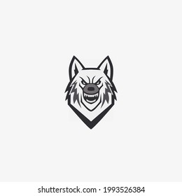 Vector illustration of wolf icon