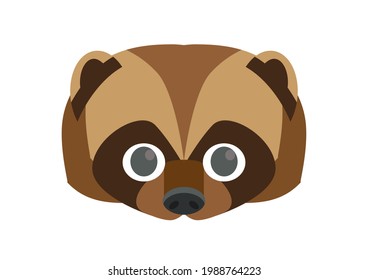 Vector illustration of Wolverine face.
