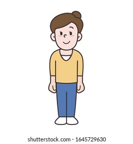 vector illustration of a woman