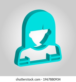 Vector illustration of a woman
