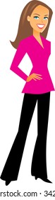 vector illustration of woman