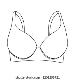 Vector illustration of woman and clothing symbol. Collection of woman and wear stock symbol for web.