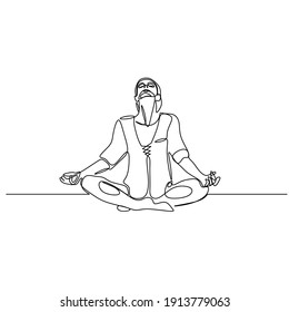 Vector illustration of a woman with a continuous single line model
Suitable for use as posters, paintings, covers, etc.
