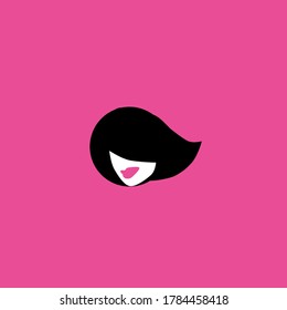 vector illustration of a woman face