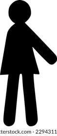 vector illustration of woman icon
