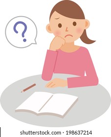 A vector illustration of a woman posing