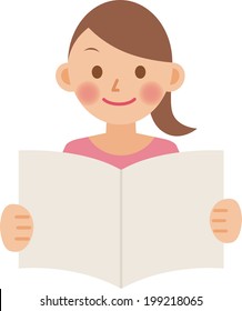 Uma ilustração vetorial de uma mulher posando