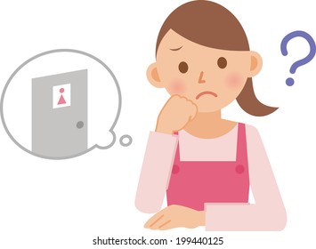 A vector illustration of woman posing