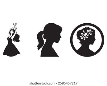 vector illustration of a woman silhouette