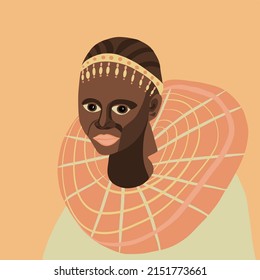 
Vector illustration of a woman from Tanzania.