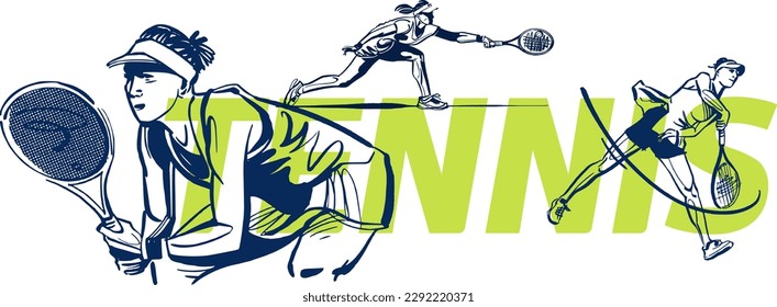 vector illustration of a woman tennis player holding a ball.