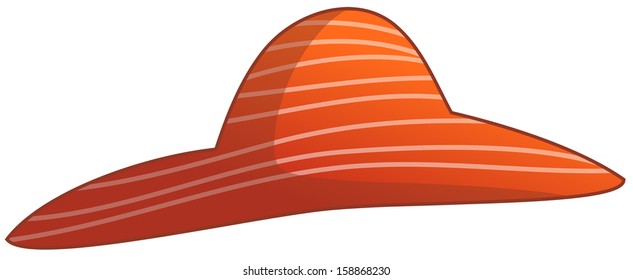 Vector illustration of a woman's hat