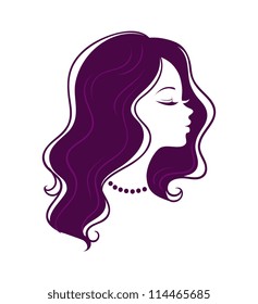 Vector illustration of Woman's silhouette