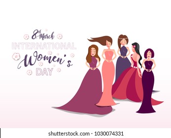 Vector illustration for women day 8 march