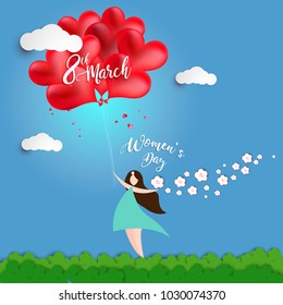Vector illustration for women day 8 march