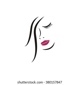 Vector Illustration : Women Face Design