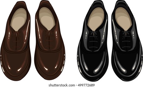 Vector illustration of women fall and spring shoes