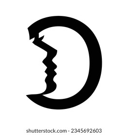 A vector illustration of Women Monogram Logo Vector Illustration Letter O in black background with gold shine effect