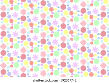 vector illustration, women's day, 8 march 2017, Spring, flower pattern