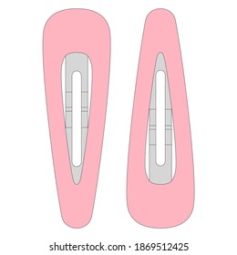 Vector illustration of women's hair accessories. 