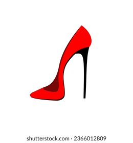 Vector illustration of women's high heel shoes