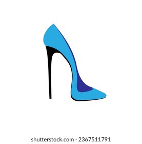 Vector illustration of women's high heel shoes