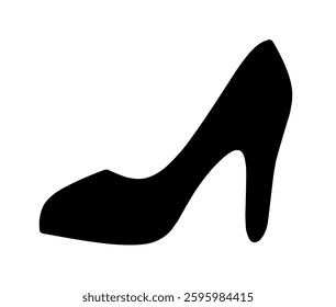 vector illustration of women's high heel shoes with trendy design. high heel icon