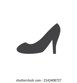 ilustración vectorial del icono de la plantilla de tacones altos de las mujeres.