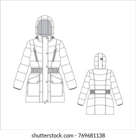 6,711 Winter coat sketch Images, Stock Photos & Vectors | Shutterstock