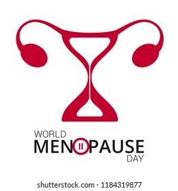 Vector illustration of a women's menopause international day 