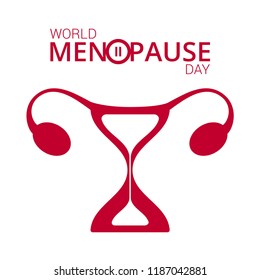 Vector illustration of a women's menopause international day 