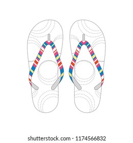 Vector illustration of women's shoes.