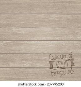 Vector illustration of wood background