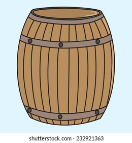 Vector illustration with wood for beer