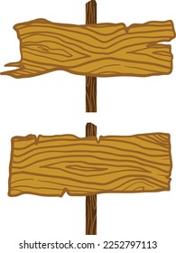 Ilustración de vectores troncos de madera aislados en fondo blanco