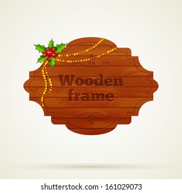 Vector illustration of Wooden background