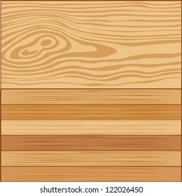 Vector illustration of the wooden background from boards