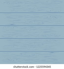 Vector illustration wooden background texture in blue colour, Wood plank for background