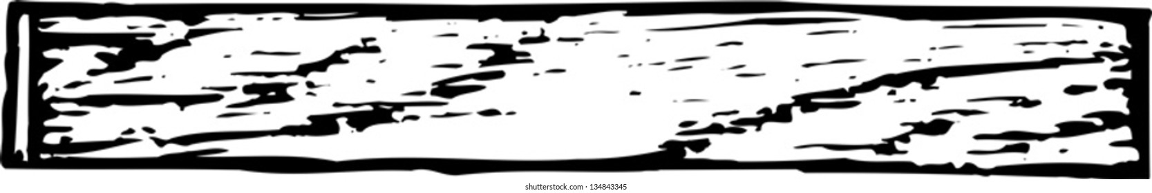Vector illustration of Wooden Board or Plank