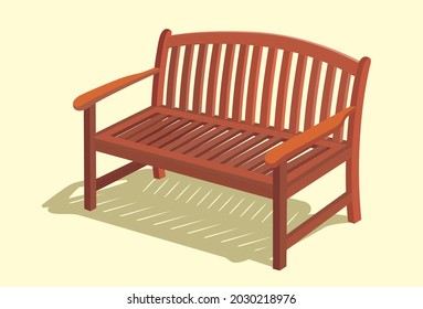 vector illustration, wooden chair illustration can be re-edited for complete design or for product samples or for inspiration. 