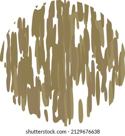 Vector illustration wooden texture in a circle 
