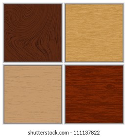 Vector illustration of wooden textures