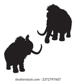 Vector Illustration of Woolly Mammoth