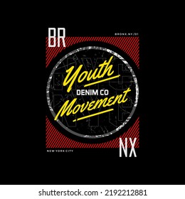 Vektorgrafik von Wortgrafiken, Bronx, Kreative Kleidung, perfekt für das Design von T-Shirts.
